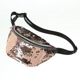 Women Sequin Mermaid Pouch Purse Running Waist Bag