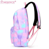 3pcs/set Nylon School Knapsack Gradient Casual Daypack Large Capacity Women