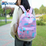 3pcs/set Nylon Casual Backpack for Women Large Capacity Gradient School Bag