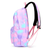 3pcs/set Women Nylon Backpack Large Capacity School Knapsack Gradient Gift