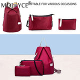 3pcs Women Mini Backpack Waterproof Nylon Shoulder Bags for Girls