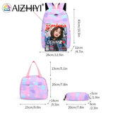 3pcs/set Women Nylon Travel Backpack Gradient Bookbags for Work School Travel