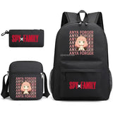 3pcs SPY FAMILY Anime Backpack Set for Kids Girls School Bag Travel Shoulder Bag
