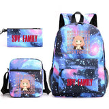 3pcs SPY FAMILY Anime Backpack Set for Kids Girls School Bag Travel Shoulder Bag