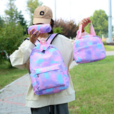 Casual Nylon Large Capacity Women Backpack Set
