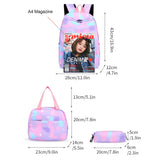 Casual Nylon Large Capacity Women Backpack Set