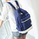 3pcs Women Backpacks Star Printing School Bags For Girls Travel Rucksacks