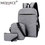 3pcs/set Nylon Backpacks Messenger Bags Unisex Travel Purse Shoulder Bag