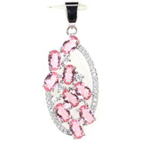 925 Silver Pendant with Topaz Citrine Peridot Tanzanite Tour