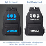 Fluorescent Luminous Kids Bagpack Boys Girls Schoolbag