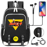 Anime USB Charging School Backpack Teenager Travel Bag