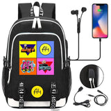 Anime USB Charging School Backpack Teenager Travel Bag