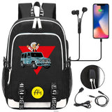 Anime USB Charging School Backpack Teenager Travel Bag