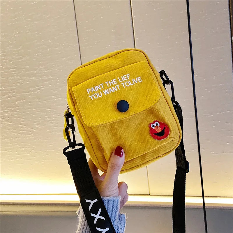 Canvas Shoulder Bag Casual Tote Handbag Messenger Bags for Women