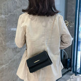 4-Color Women Shoulder Bags Matte PU Leather Chain Flap-bag Casual Crossbody