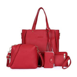 4 Pcs/Set Top-Handle Bags Female Composite Bags Messenger Bags Handb
