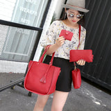4 Pcs/Set Top-Handle Bags Female Composite Bags Messenger Bags Handb