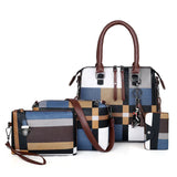 Plaid Women Bags Tassel Purses Shoulder Bags for Women