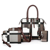 Plaid Women Bags Tassel Purses Shoulder Bags for Women