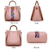 4 Pcs/set Women Handbag Messenger Bags Shoulder Bag PU Leather Shopper Tote