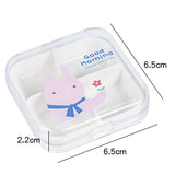 4 Slots Cartoon Mini Pill Box Travel Storage Container Cases