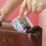 4 Slots Cartoon Mini Pill Box Travel Storage Container Cases