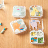 4 Slots Cartoon Pill Box Mini Storage Container Cases