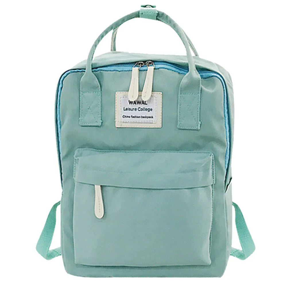 Corduroy Backpack Women Casual Style Solid Back Pack Teen Girls School Backpack