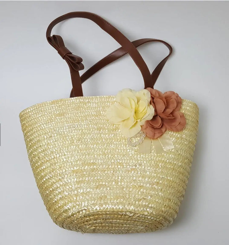 Big Straw Bag Summer Beach Woven Material Women Bag A1109