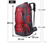 Waterproof Mountaineering Hiking Backpack 60L Climbing Bag