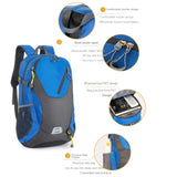 40L Waterproof Travel Backpack Large Outdoor Bag