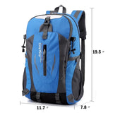 40L Waterproof Backpack for Travel Sports Camping Hiking