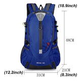 40L Waterproof Hiking Backpack Men Large Outdoor Sport Bag
