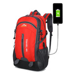 40L Waterproof USB Charging Climbing Backpack Men Cycling Sport Bags