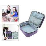 Double-Layer Nail Polish Storage Bag Cosmetic Organizer Handbag Makeup Box