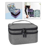 Double-Layer Nail Polish Storage Bag Cosmetic Organizer Handbag Makeup Box