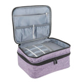 Double-Layer Nail Polish Storage Bag Cosmetic Organizer Handbag Makeup Box