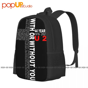 U2 With Or Without You Jesus Backpack Large Capacity Print Training Sports Bag