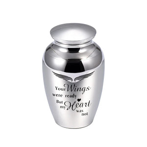 Stainless Steel Cylinder Bottle Ashes Holder Keepsake