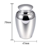 Stainless Steel Cylinder Bottle Ashes Holder Keepsake