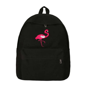 Women Harajuku Embroidery Backpack Travel School Canvas Rucksack