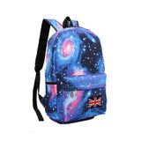 4PCS Women Star Sky Backpack School Girls Vintage Ladies 3D Printing Bag
