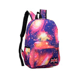 4PCS Women Star Sky Backpack School Girls Vintage Ladies 3D Printing Bag