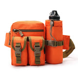4PCS Camouflage Waist Bags with Bottle Holder Military Detachable Belt Pack
