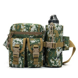4PCS Camouflage Waist Bags with Bottle Holder Military Detachable Belt Pack