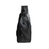 USB Charging Chest Bag for Men Crossbody Shoulder Sling Bag