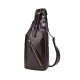 USB Charging Chest Bag for Men Crossbody Shoulder Sling Bag