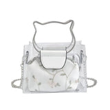 4PCS Transparent PVC Jelly Tote Messenger Shoulder Bags