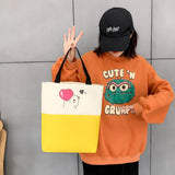 4PCS/SET Kids School Bags Women Nylon Backpack Children Korea Shoulder bag Satch