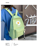 Daisy Canvas School Bags For Teenage Girls Women Backpacks